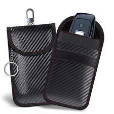 2PCS Faraday Bag for Key Fob, Car RFID Signal Blocking Fob Protector,...