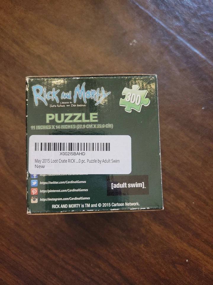 Rompecabezas Rick and Morty 300 piezas para adultos caja de botín de natación exclusiva 11x14 pulgadas Foto 2 de 2