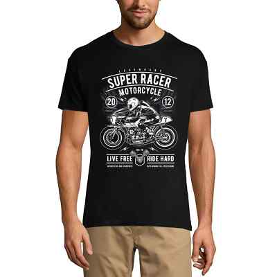 ULTRABASIC Herren T-Shirt Super Racer Motorcycle 2012 - Live Free Ride Hard