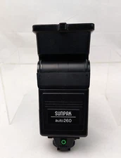 VTG Sunpak Auto 260S Thyristor Shoe Mount Flash For Nikon Camera Good working