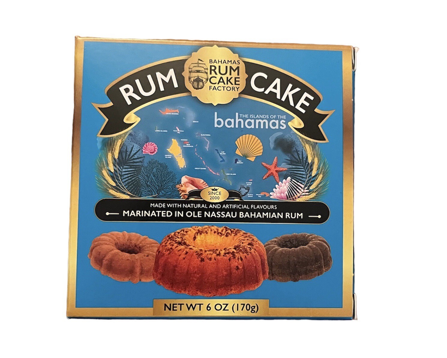 The Bahamas Rum Cake Factory Ole Nassau Pineapple Rum Cake Caramel 6oz