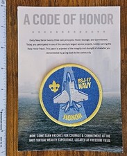A Code of Honor BSJ-17 Navy Honor Boy Scouts of America Patch with Card