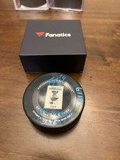 Justin Faulk Blues Signed Stanley Cup Banner Raising Puck & Debut Insc - 6/19
