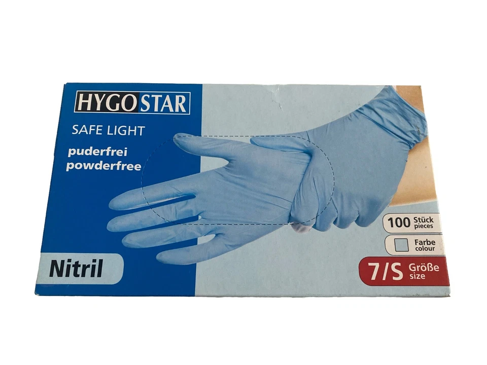 Hygostar "Safe Light" Nitril-Handschuhe Blau | 100 Stück