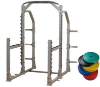 Pro Club Smr1000 Multi Press Rack W/260 Lbs Bumper Plates - Body-solid Pro Club Smr1000 Multi Press Rack W/260 Lbs Bumper Plates - Body-solid