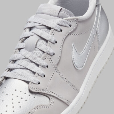 Size 10.5 - Air Jordan 1 Retro OG Low Metallic Silver for sale