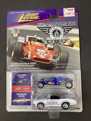 Johnny Lightning 1970 Indianapolis 500 Winner Al Unser & '70 Olds 442 Pace Car  