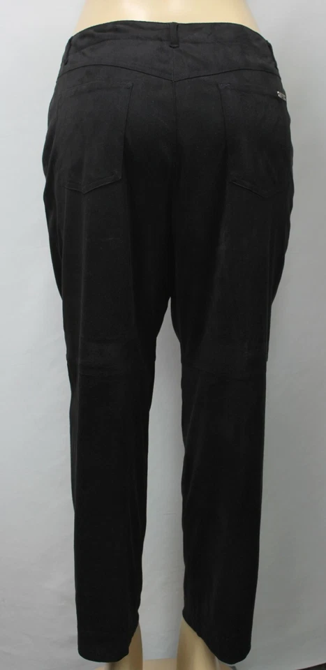 Pantalones para mujer Marisa Christina imitación gamuza negros talla 14 Foto 4 de 4