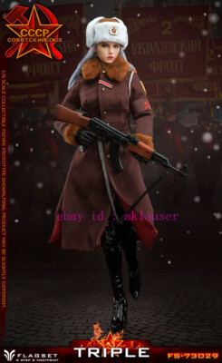 その他 Flagset Red warning Soviet female office Flagset 1/6 Fs73029 Red Alert Soviet Female Officer Katyusha