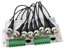 8CH Passive Transmitter CCTV HD AHD TVI CVI Video Balun BNC Female to UTP RJ45