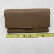Burberry Camel Brown Soft Leather Eyeglass/Sunglass Magnetic Close Case