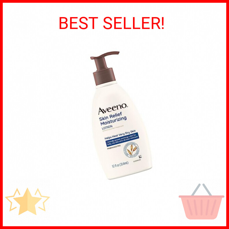 Aveeno Skin Relief Moisturizing Lotion for Very Dry Itchy Soothing Triple Oat Formula