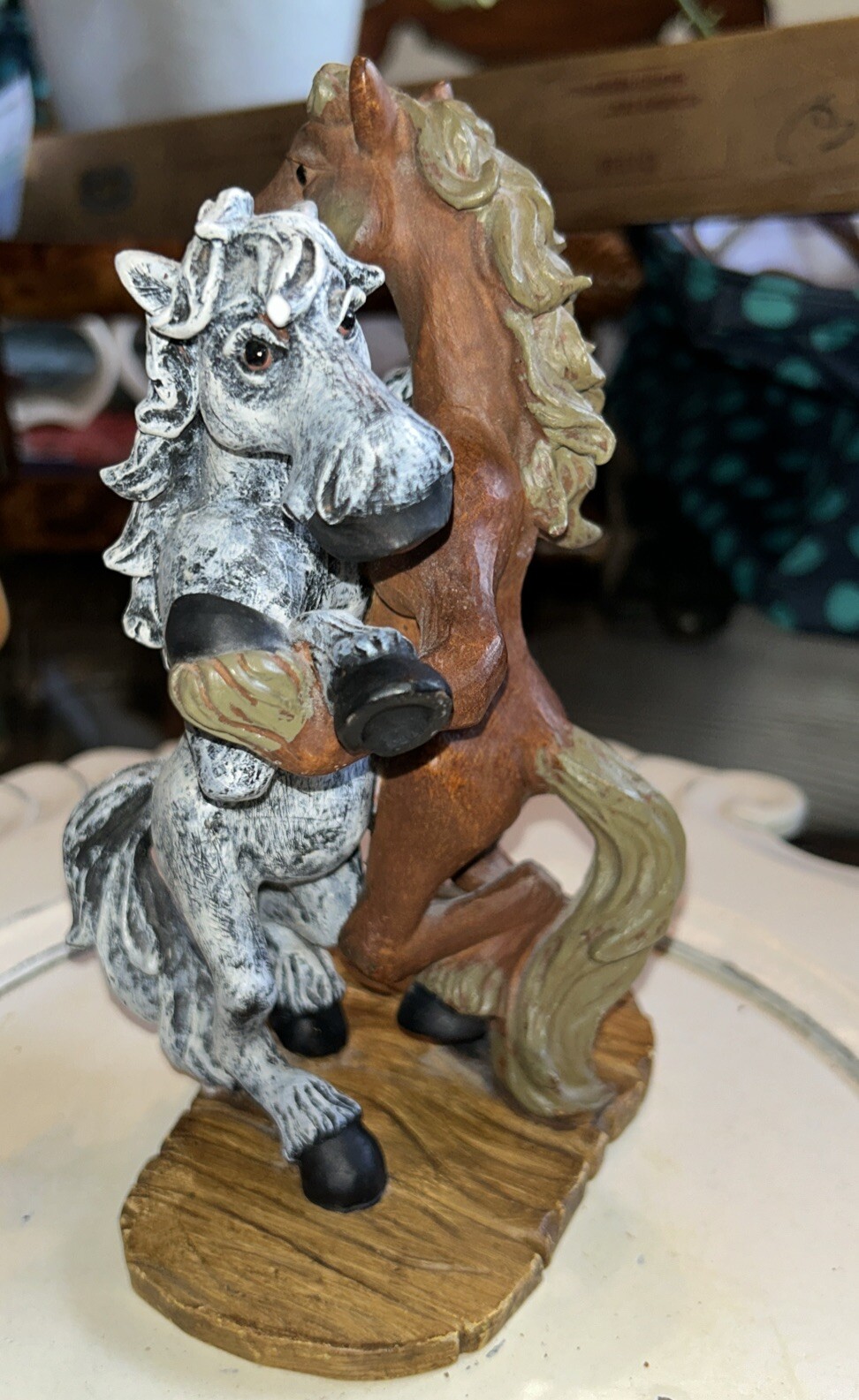 Montana Silversmiths Elmer and Ellie In Love Dancing Horse Figurine As