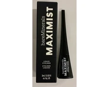 bareMinerals MAXIMIST Liquid Eyeliner MAXIMUM BLACK Waterproof 0.101 fl.oz