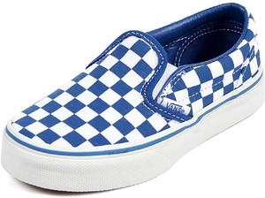 kids blue checkered vans