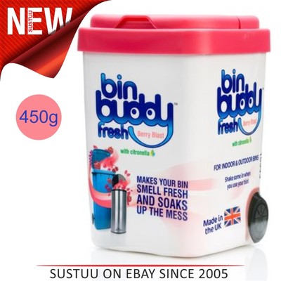 Bin Buddy Fresh Berry Blast Wheelie Bin Dustbin Freshner Eliminates Smells 450gm