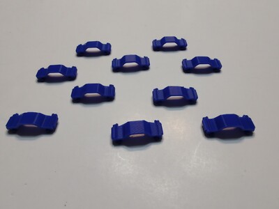 10 3D Printed Body Clips Compatible with AFX TOMY 1.5 Mega G+ Slot Car Chassis