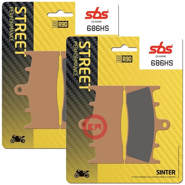 SBS 686HS Kit BremsbelÄGe Vorderachse FüR Suzuki GSX R 750 1996-1999-image