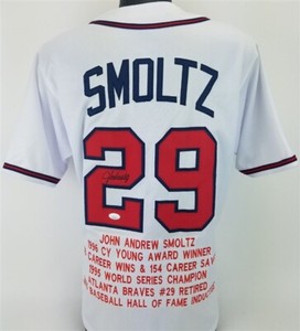 john smoltz signed jersey