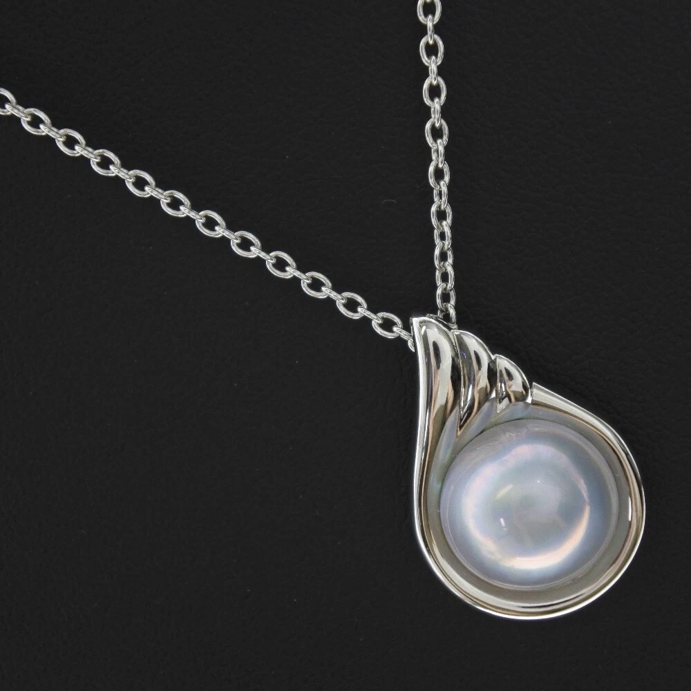 TASAKI Mabe Pearl Necklace Silver Silver Pearl Women