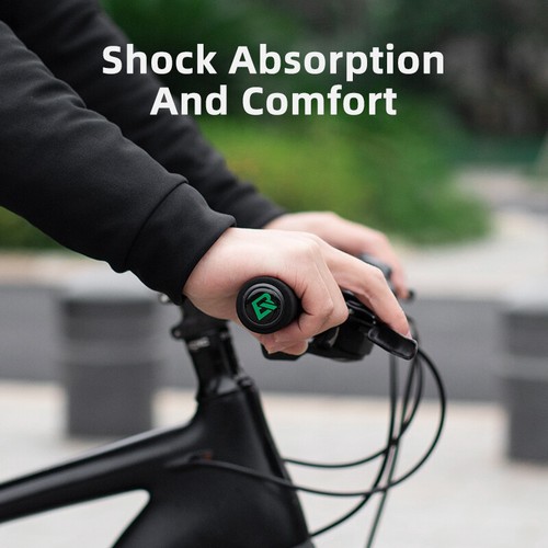 MTB Bike Grips Rubber Glossy Silicone Sponge Handlebar Grips Ultralight Non-slip - Picture 8 of 20