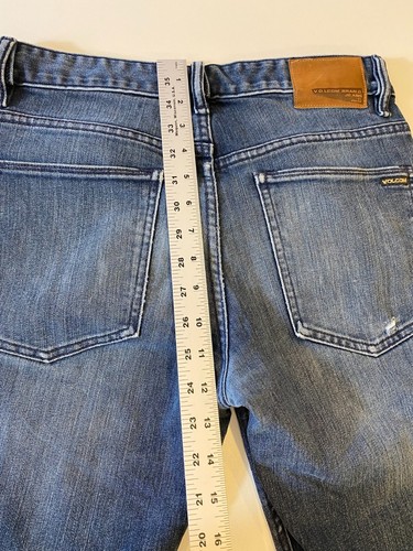 Volcom Men's Jeans Y2K Relaxed Straight, Skater, Street 31x31 White Oak Denim - Picture 11 of 14
