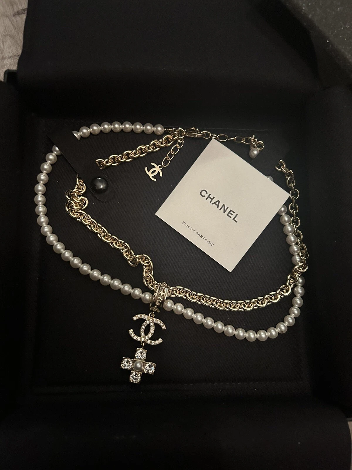 Brand New Chanel Necklace Choker CC
