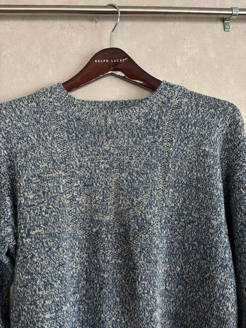 RRL RALPH LAUREN ANCHOR KNIT SWEATER MEN MULTICOLOR MATERIAL