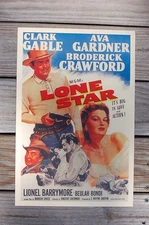Lone Star Lobby Card Movie Poster Clarck Gabel