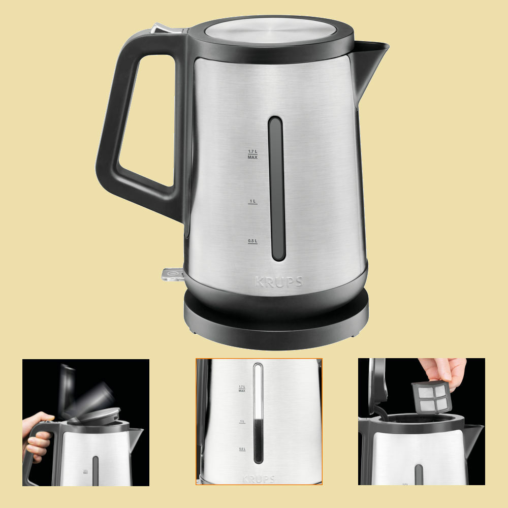 Krups Wasserkocher Control Line BW 442 D 1,7 L 2400 W