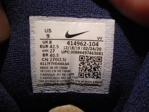 NIKE AIR MORE UPTEMPO SCOTTIE PIPPEN OLYMPIC WHITE NAVY BLUE GOLD 414962-104 9 - Picture 11 of 12