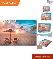 High-Quality 1000-Piece Jigsaw Puzzle featuring Tropical Ocean at Sunrise