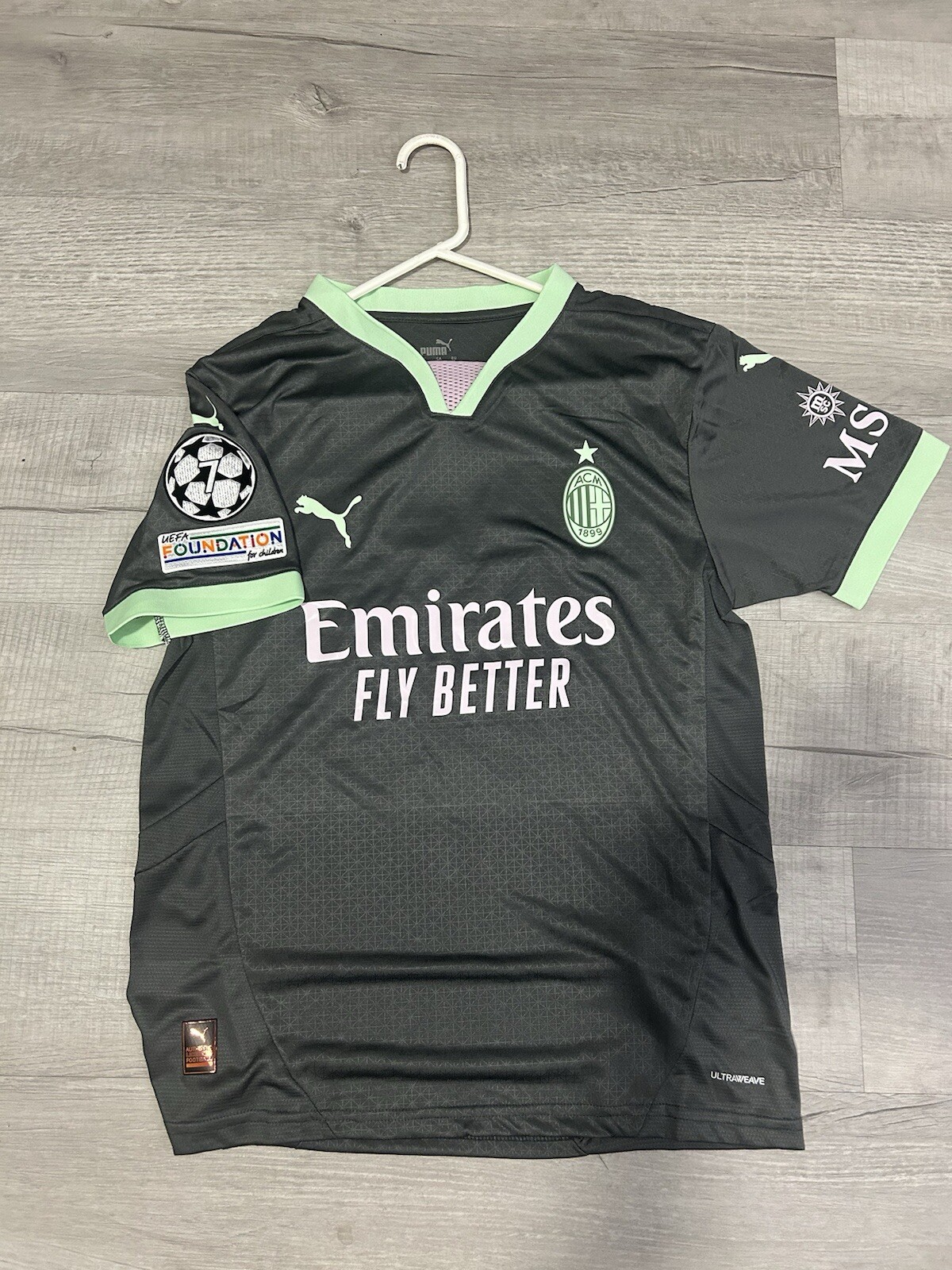 2024/25 Ac Milan Third Kit Player Version Leao Size S