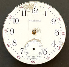 Antique 1908 Waltham Model 1908 610 Pocket Watch Movement Ticks Running 16s 7j