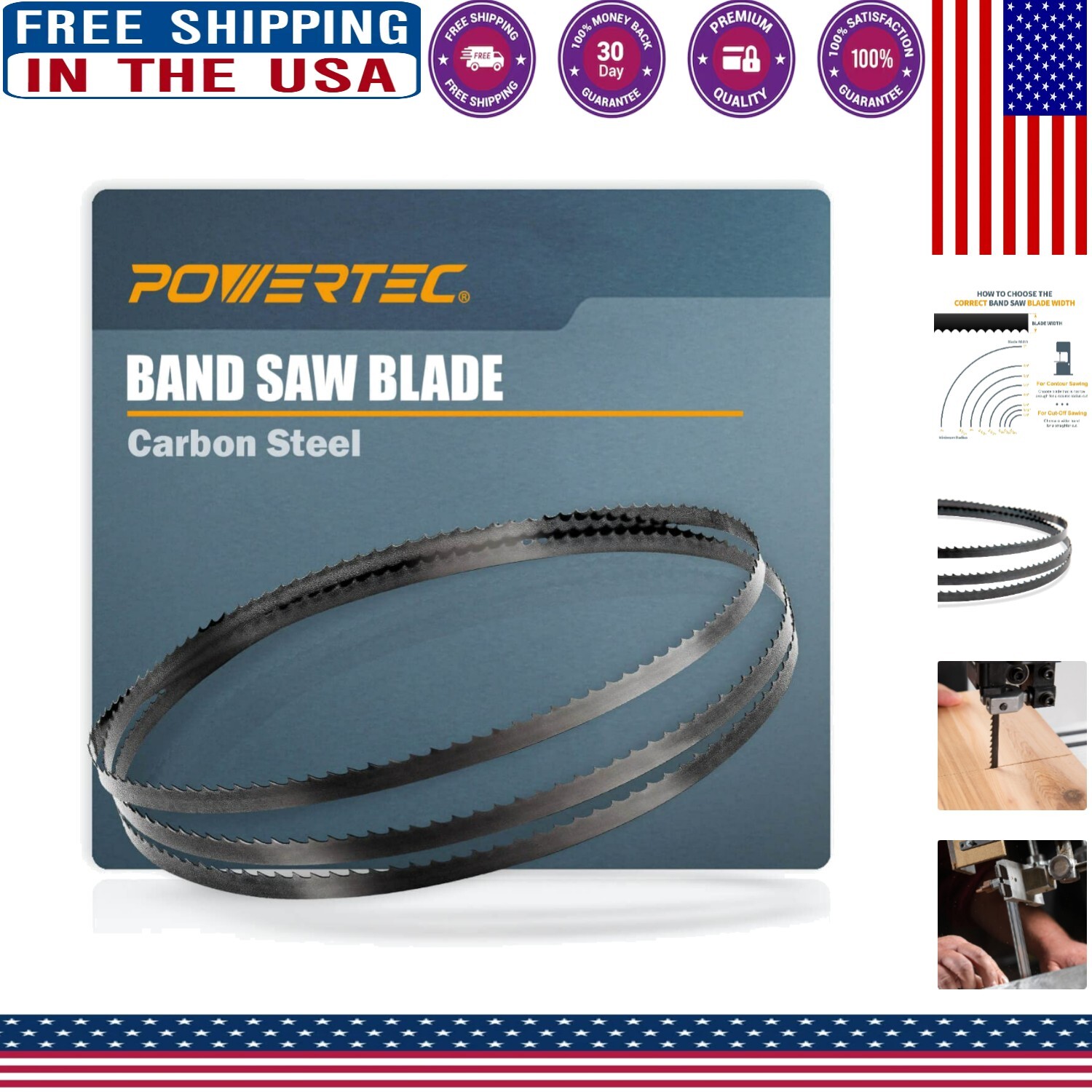 Premium 59.5-Inch Bandsaw Blades - 3/8-Inch Size for Smooth Cutting