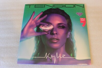 Kylie Minogue - Tension LP TRANSPARENT GREEN SEALED POLISH STICKERS NEU