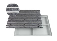 EMCO 60x40cm Eingangsmatte Rips grau 22mm+ AC...