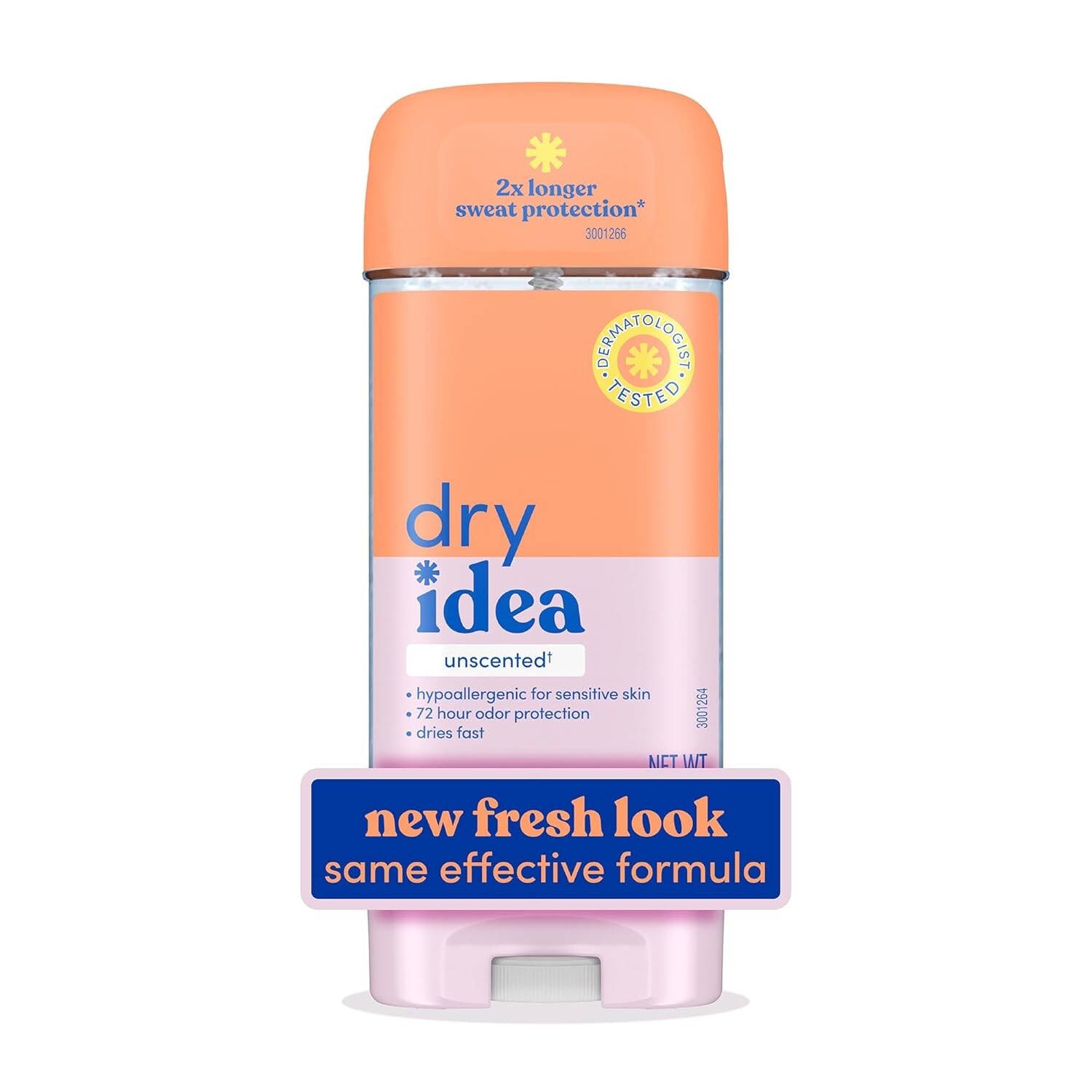 Dry Idea Gel Deodorant & Antiperspirant | 2X Longer Sweat Protection | 72-Hour O