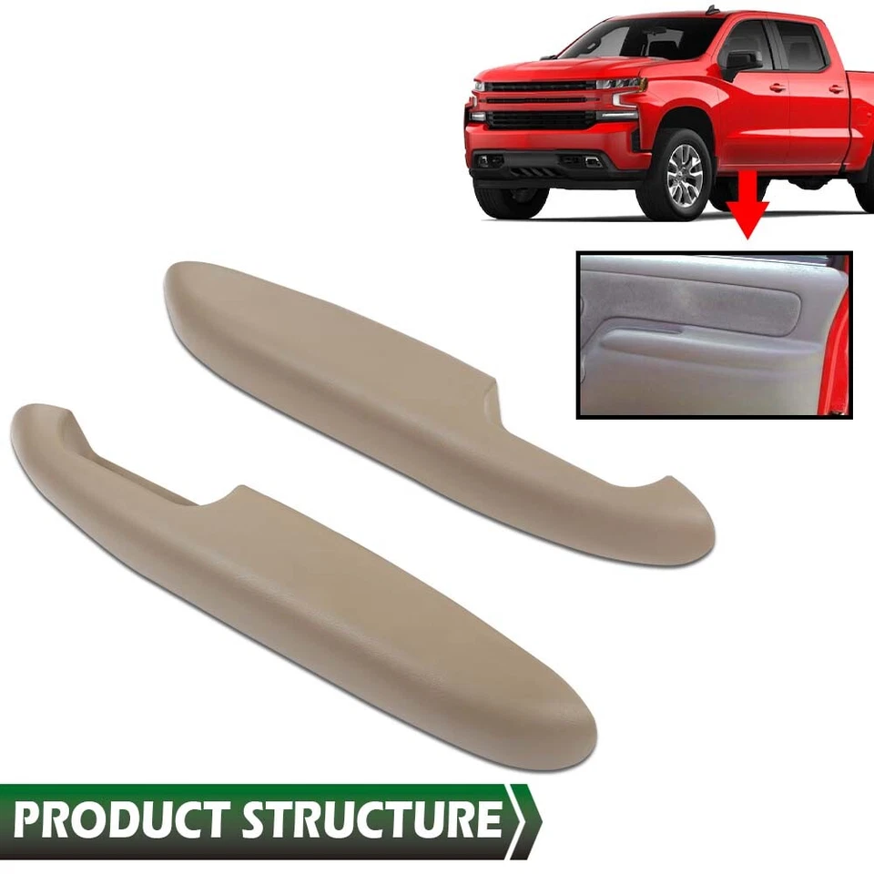 Door Armrest Front Driver & Passenger Side Fit For Chevy GMC Pickup Truck SUV - Image 2 of 4