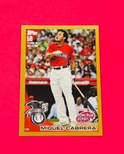 2010 Topps Gold Parallel #US326 Miguel Cabrera #/2010 Detroit Tigers Legend Stud