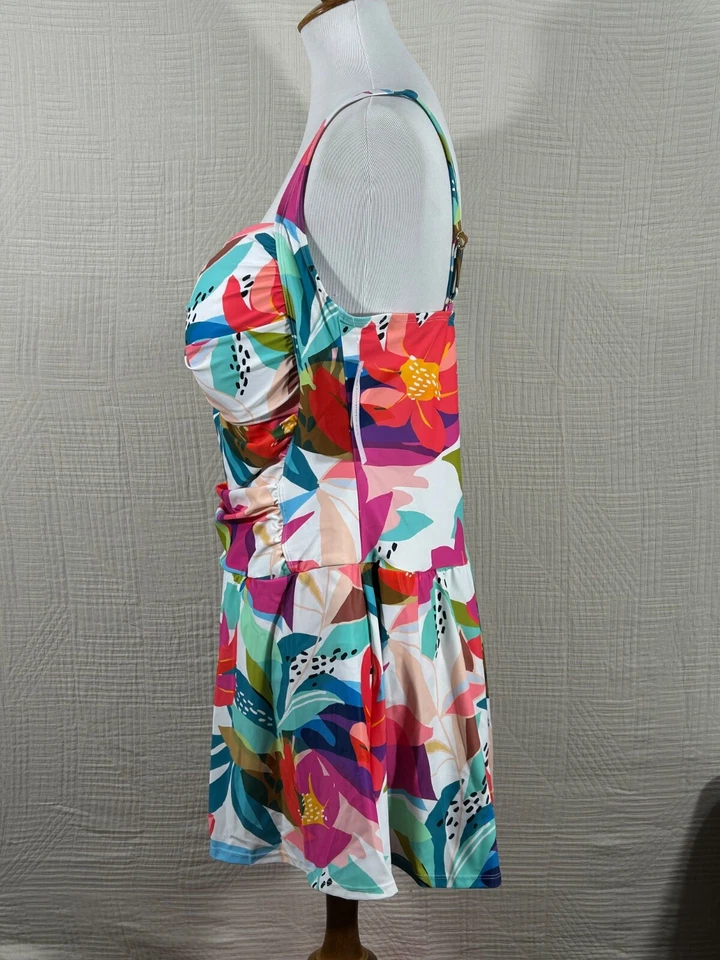 Traje de baño mujer Liz Claiborne talla grande 20W,24W Foto 2 de 4