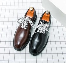Mens Pointed Toe Chukky Lace Up Loafer Formal Business Brogue Wedding Party Shoe