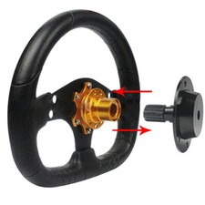 Volante Coche Negro Liberación Rápida HUB Racing Adaptador Snap Off Kit Accesorio