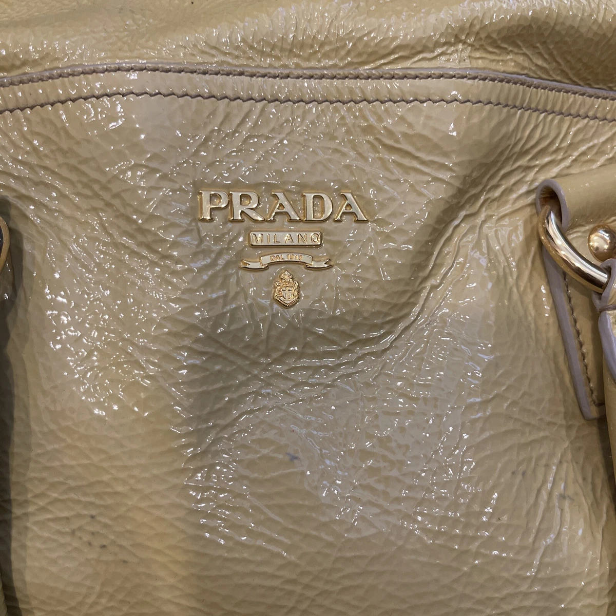 Pre-owned Prada Milano purse yellow Dal 1973 Leather