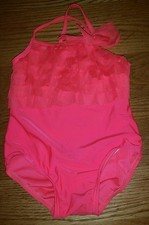 OSH KOSH B'GOSH BABY GIRL SWIMSUIT BATHING SUIT SIZE 18 MONTHS BEAUTIFUL PINK