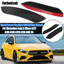 Front Sto&szlig;stange Flaps Aero Carbon Optik F&uuml;r Mercedes A-Klasse W177 A180/200 AMG