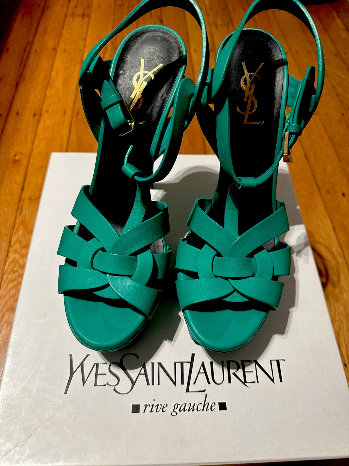 SAINT LAURENT Autentico tacco alto YSL verde us danna donnaa tagl