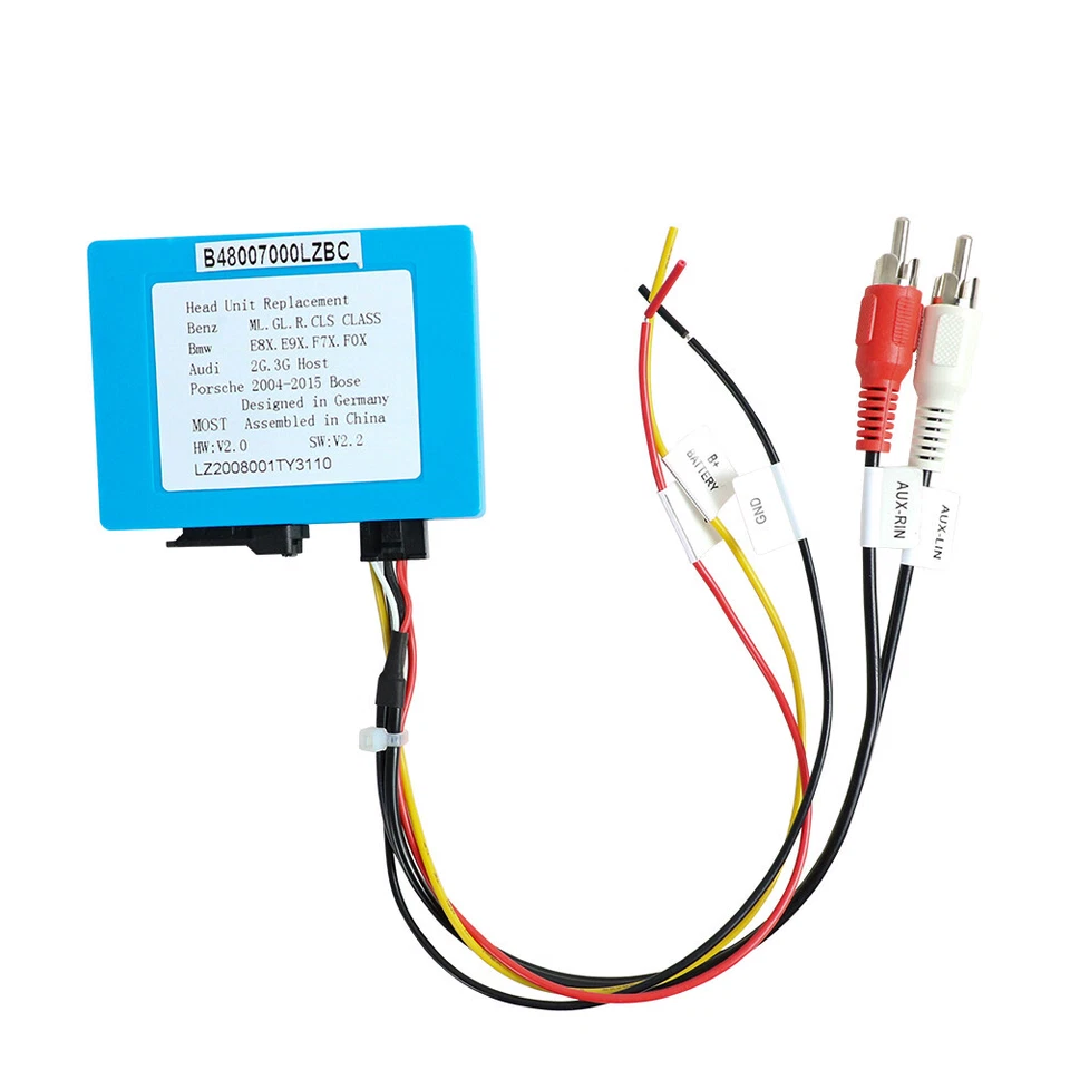 Caja decodificadora de fibra adaptador óptico para radio de coche Mercedes-Benz ML/GL/GLS/W21/SLK