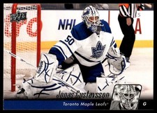 2010-11 Upper Deck #433 Jonas Gustavsson Toronto Maple Leafs Hockey Card
