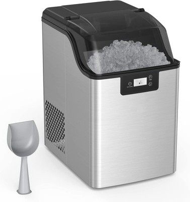 Garvee Compact Countertop Ice Maker, 44 Lbs/Day Nugget Ice Maker Machine,